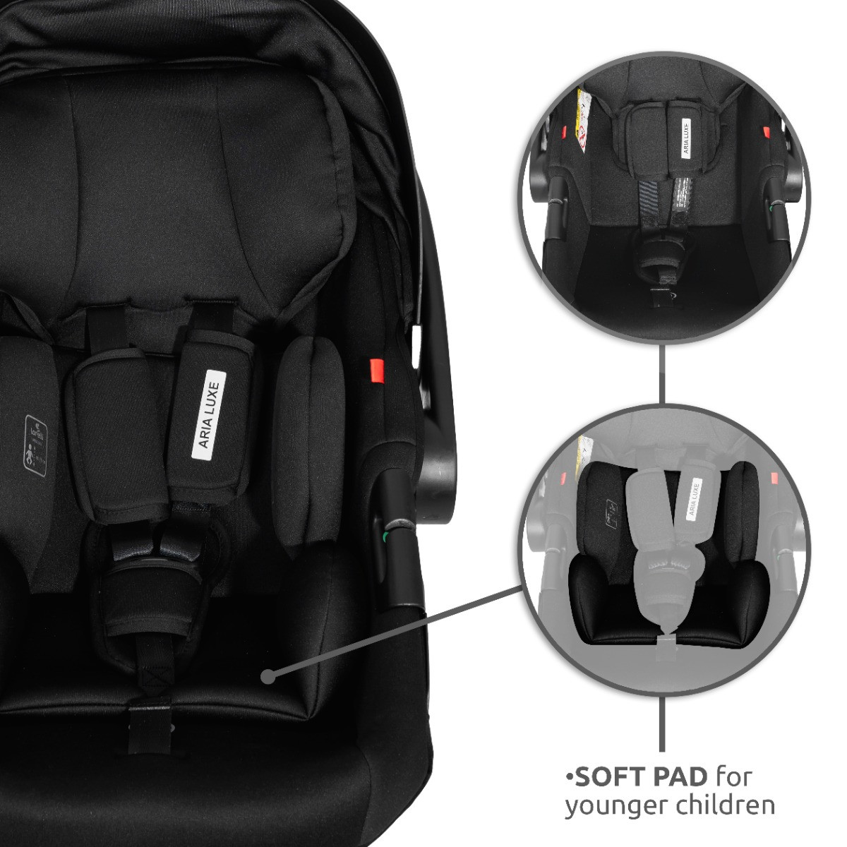 Lorelli Bianca Black 3-in-1 Kinderwagen incl. i-Size Autostoel