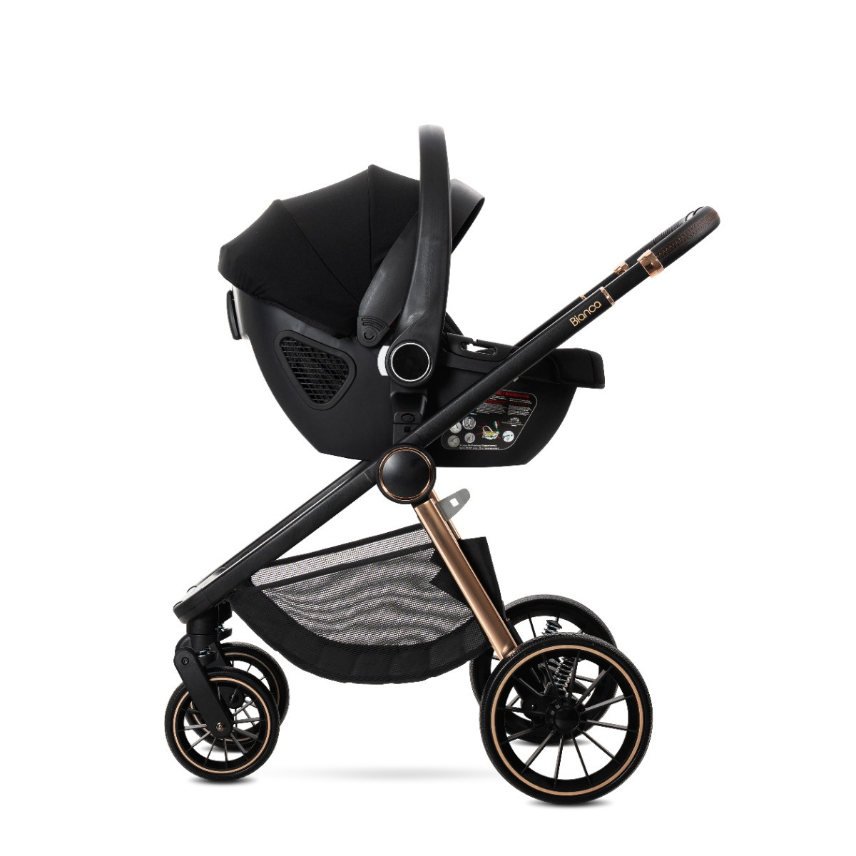 Lorelli Bianca Beige Latte 3-in-1 Kinderwagen incl. i-Size Autostoel