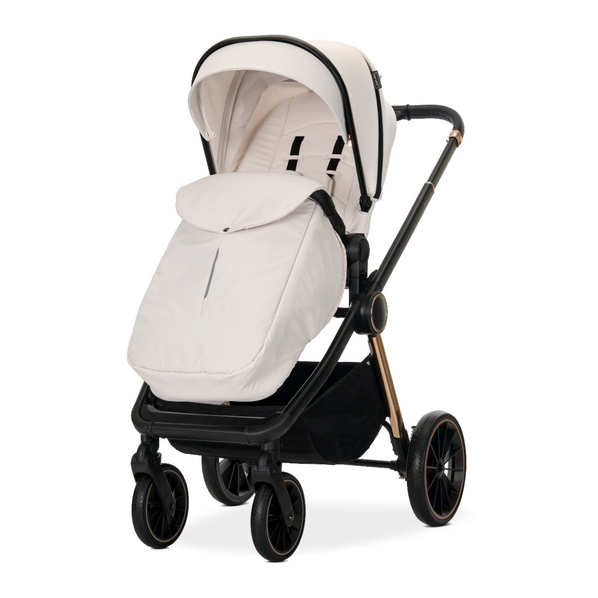 Lorelli Bianca Beige Latte 3-in-1 Kinderwagen incl. i-Size Autostoel