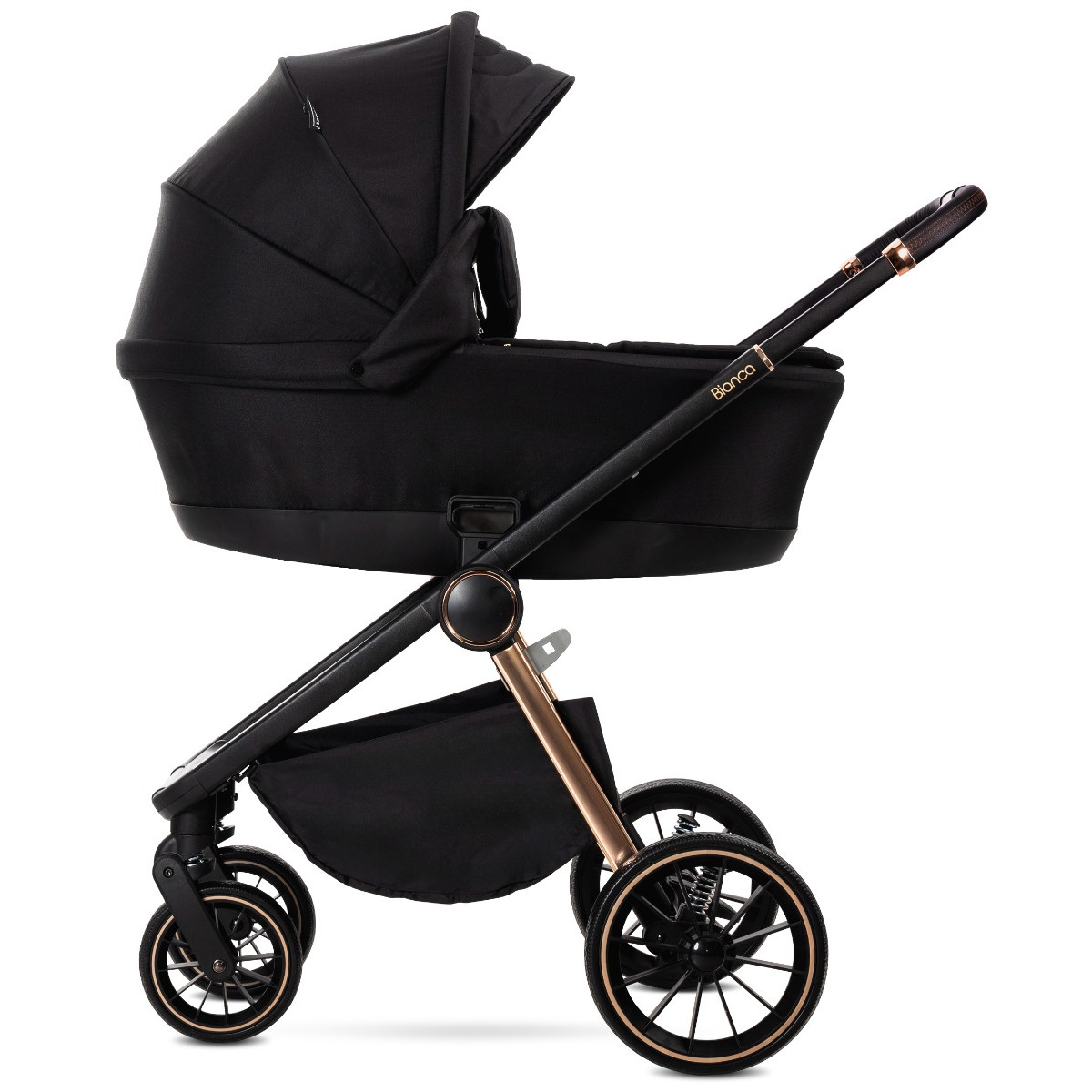 Lorelli Bianca Black 3-in-1 Kinderwagen incl. i-Size Autostoel