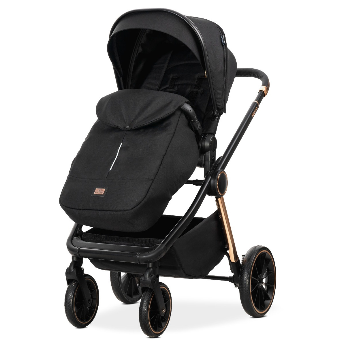 Lorelli Bianca Black 3-in-1 Kinderwagen incl. i-Size Autostoel