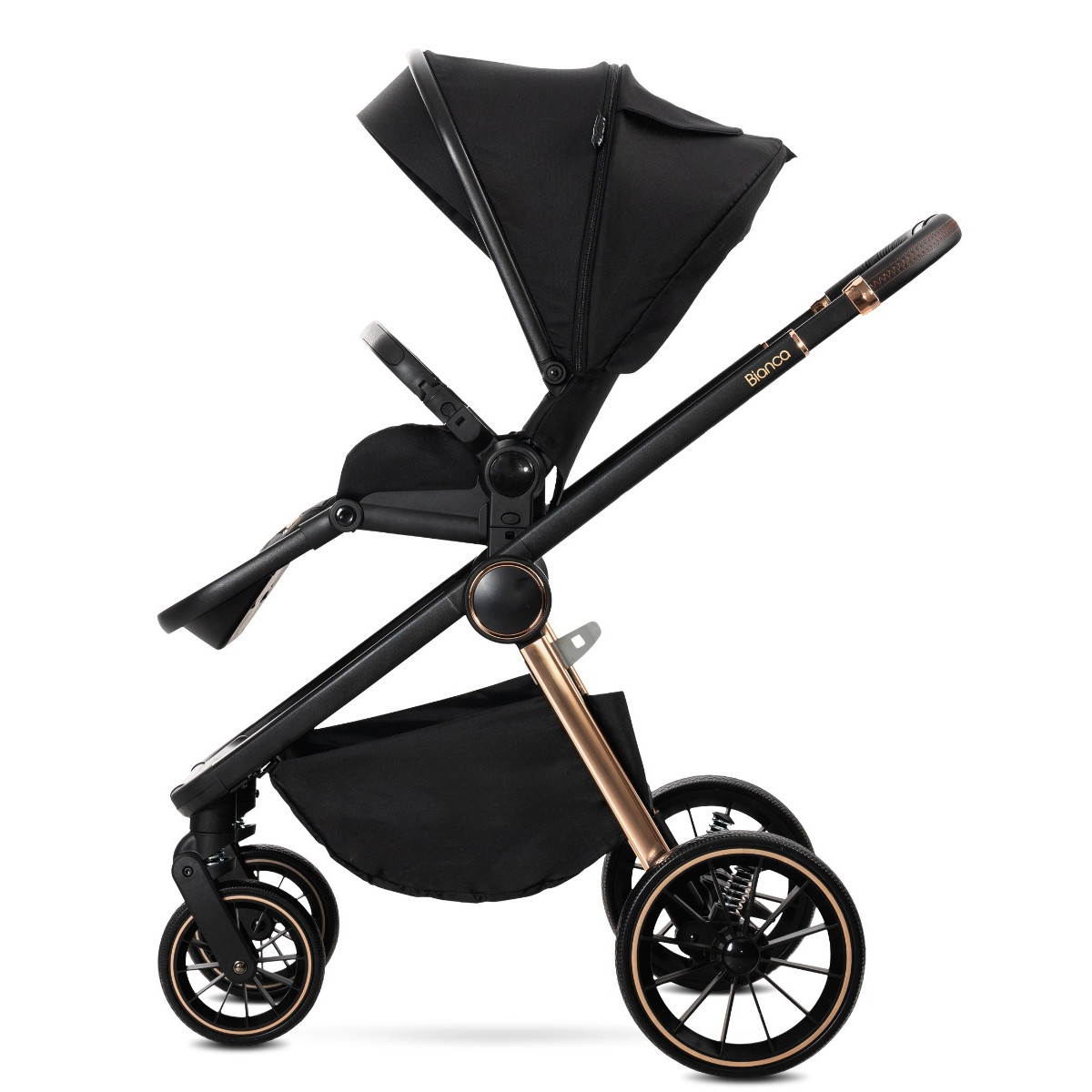 Lorelli Bianca Black 3-in-1 Kinderwagen incl. i-Size Autostoel