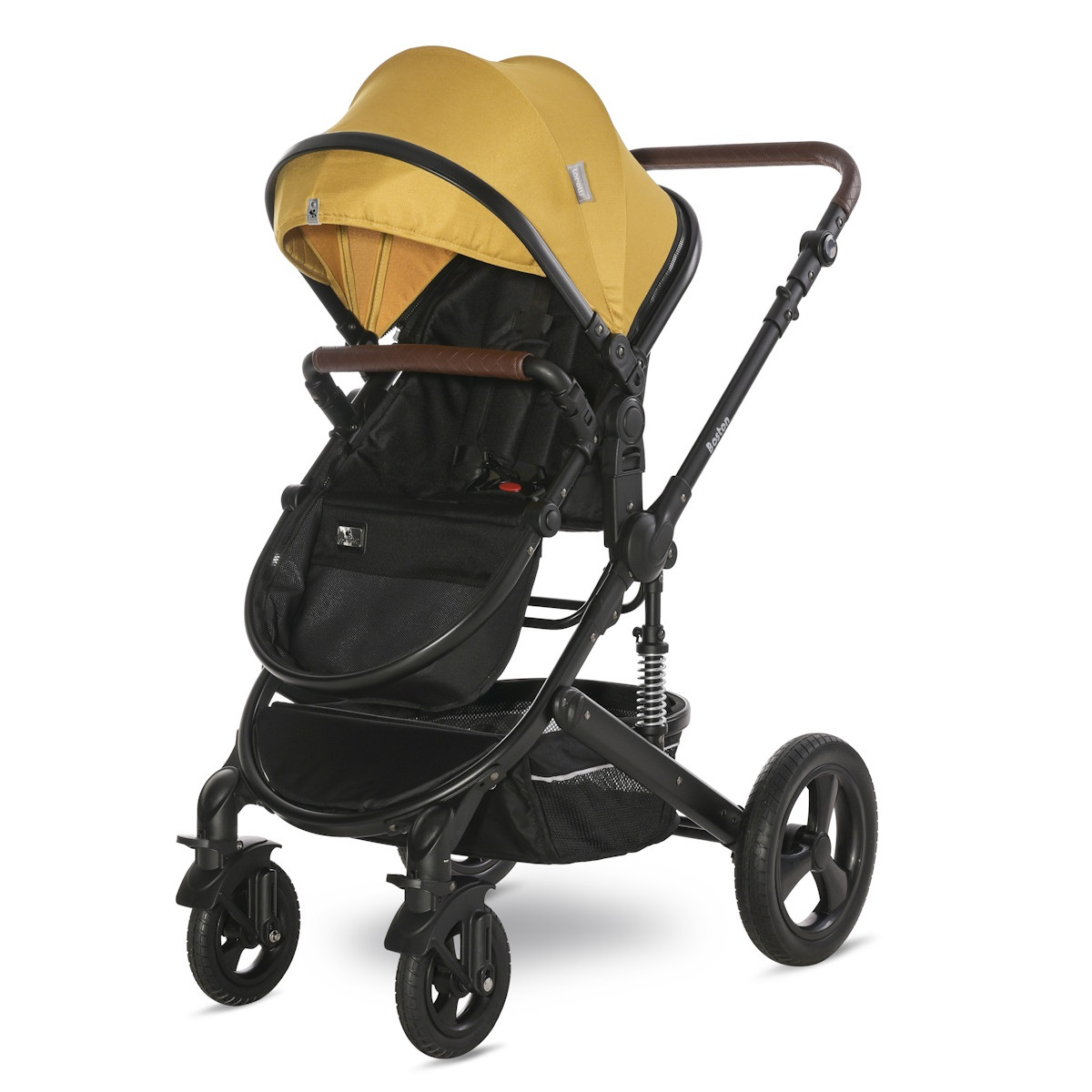 Lorelli Boston Lemon Curry 3-in-1 Kinderwagen met Spirit Autostoel