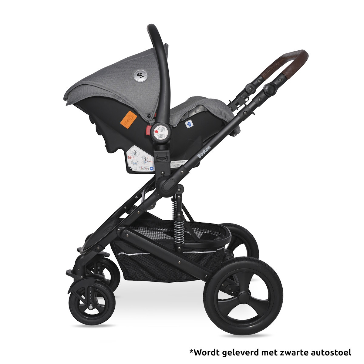 Lorelli Boston Lemon Curry 3-in-1 Kinderwagen met Spirit Autostoel