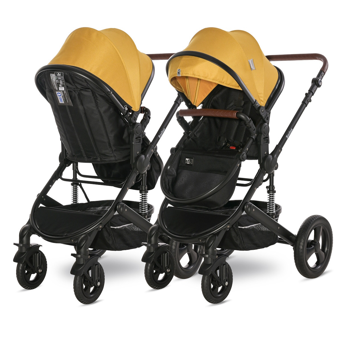 Lorelli Boston Lemon Curry 3-in-1 Kinderwagen met Spirit Autostoel