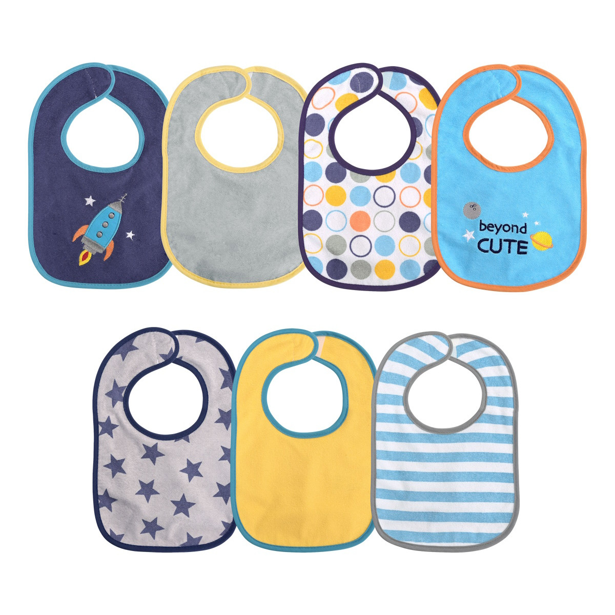 Lorelli Boy 7 Stuks Slabbetjes