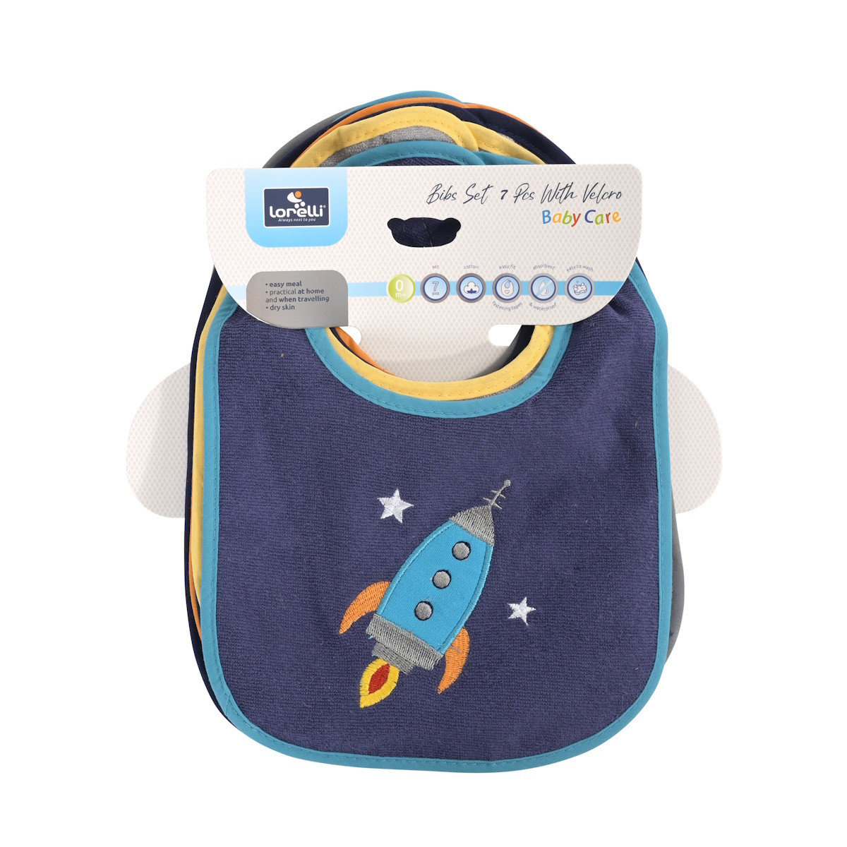 Lorelli Boy 7 Stuks Slabbetjes