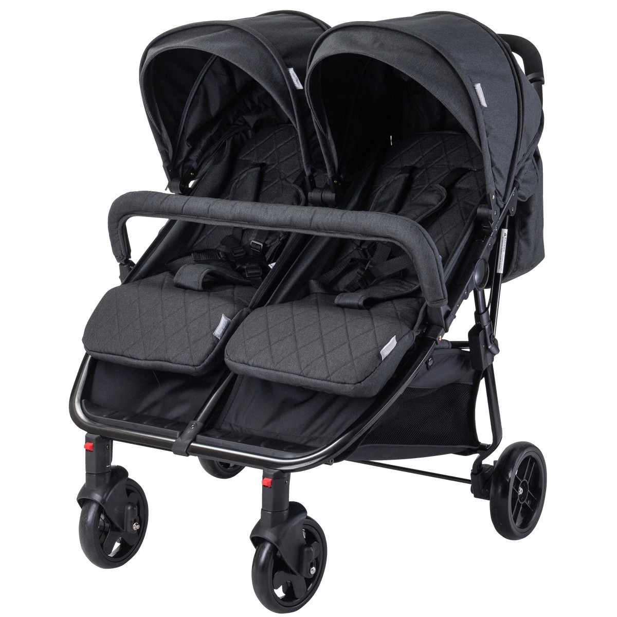 Lorelli Duo Black Duowagen incl. Luiertas