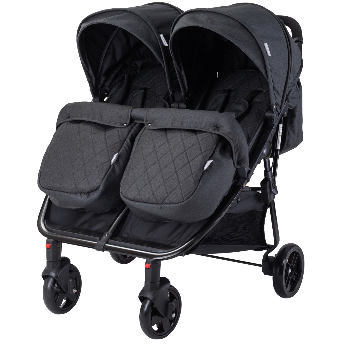 Lorelli Duo Black Duowagen incl. Luiertas