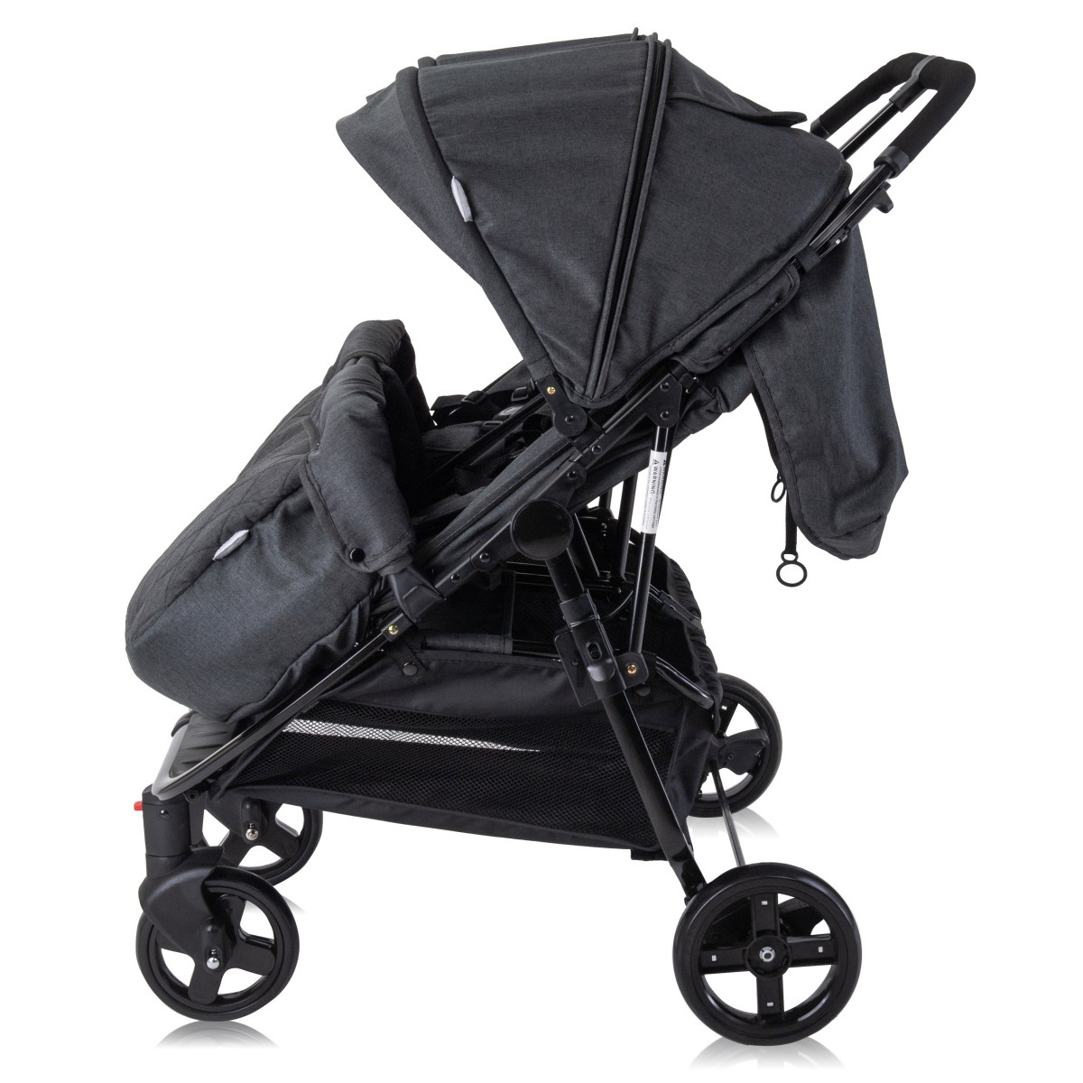 Lorelli Duo Black Duowagen incl. Luiertas