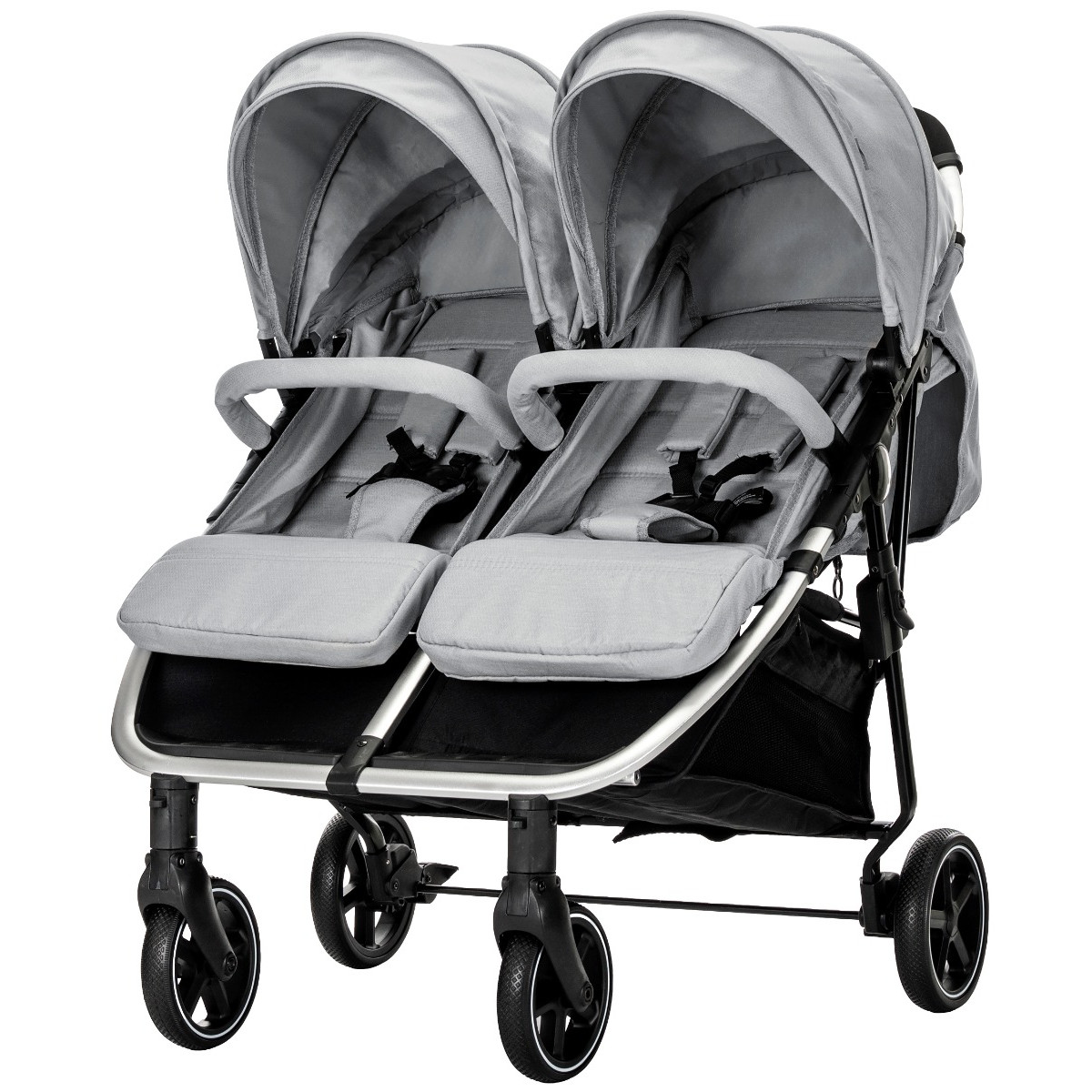 Lorelli Duo Grey/Silver Duowagen incl. Luiertas