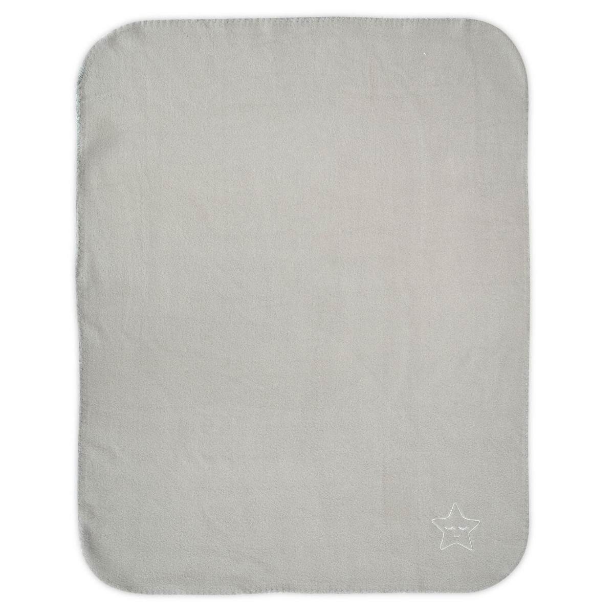 Lorelli Fleece Grey Star 75x100cm Wiegdeken