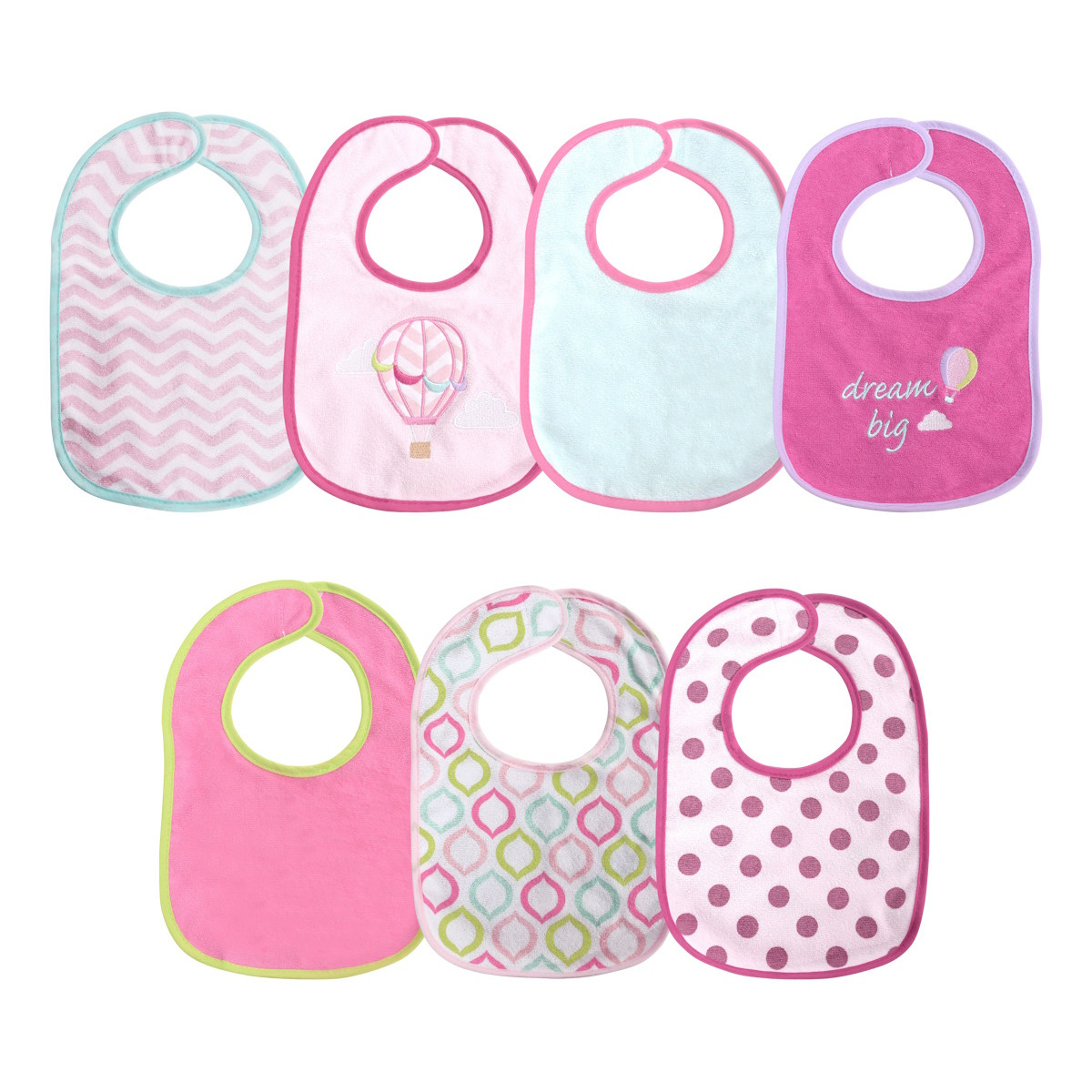 Lorelli Girl 7 Stuks Slabbetjes