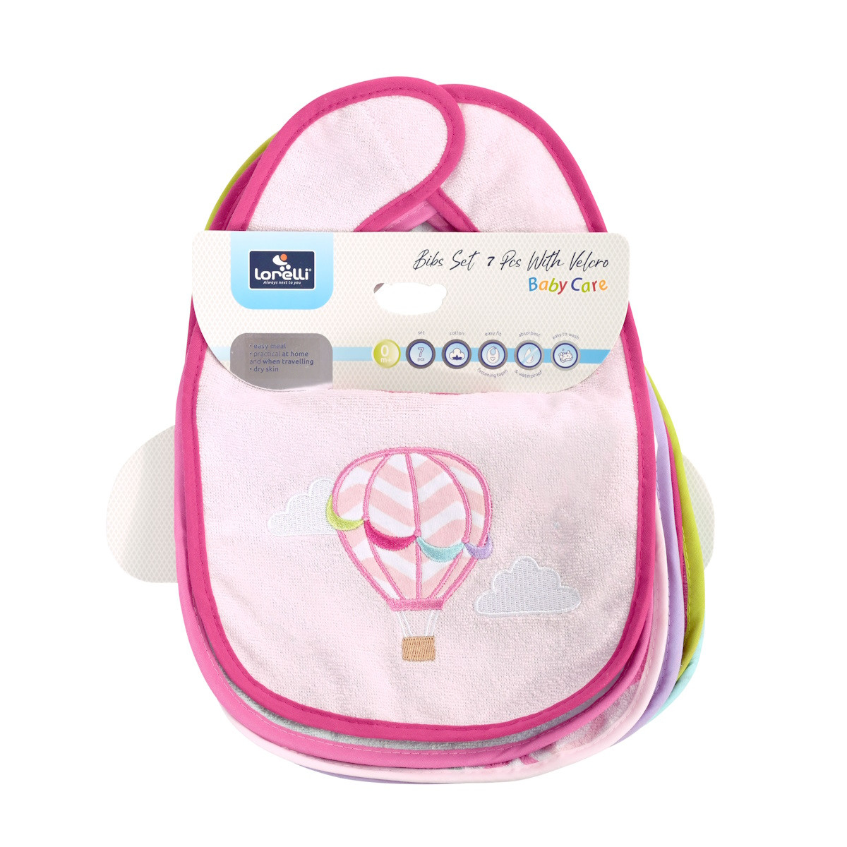 Lorelli Girl 7 Stuks Slabbetjes