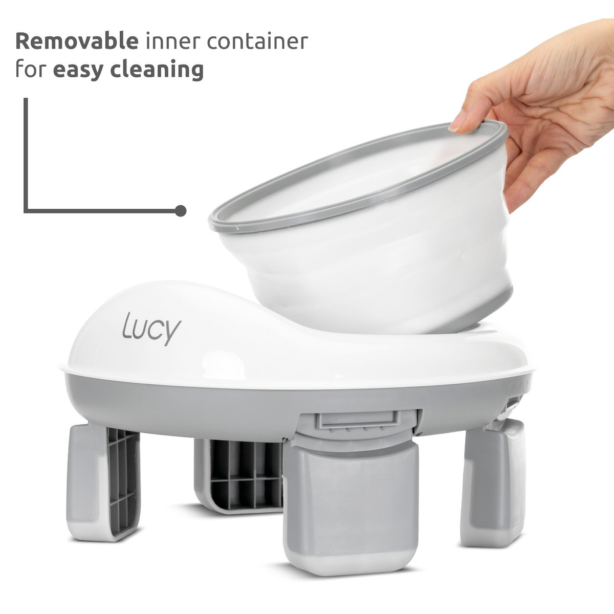 Lorelli Lucy Grey 2-in-1 Opvouwbaar Potje