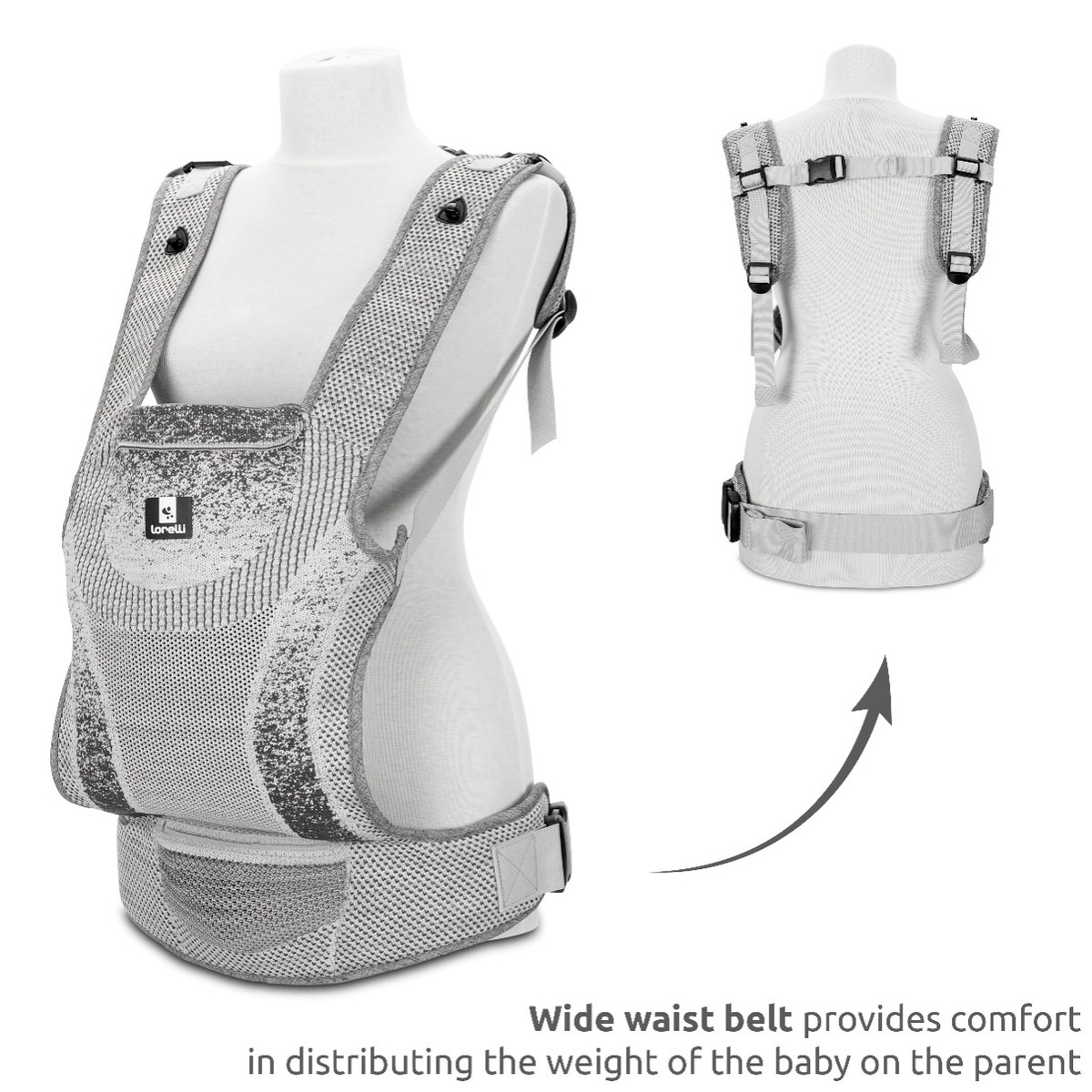 Lorelli Mia Grey Ergonomische Draagzak