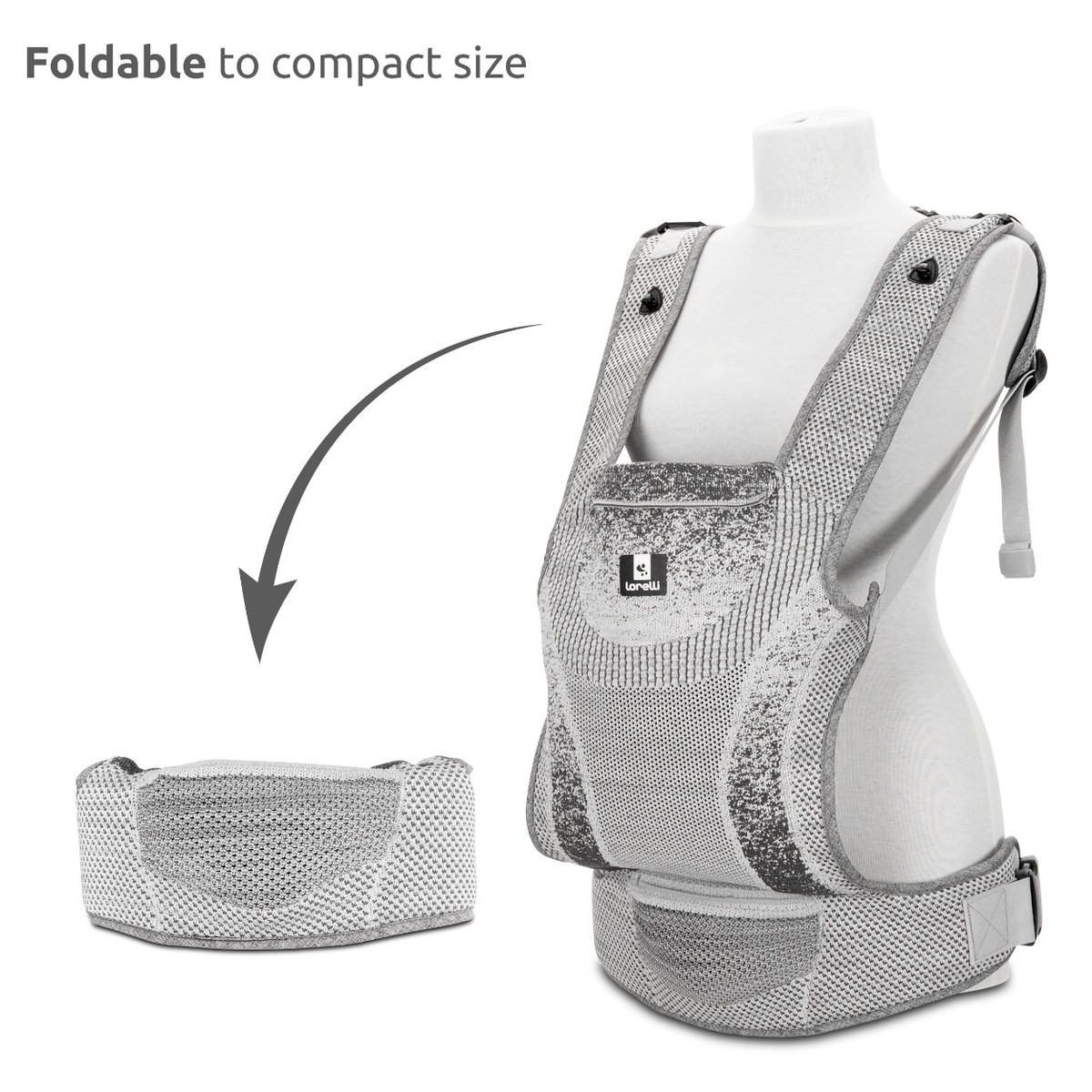Lorelli Mia Black Ergonomische Draagzak