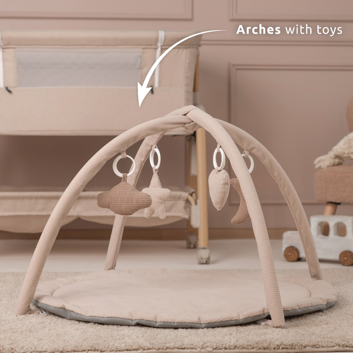 Lorelli Moments Beige 83x83 cm Speelkleed