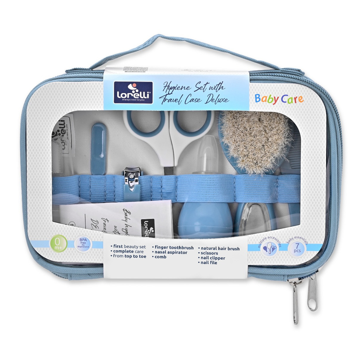 Lorelli Moonlight Blue Deluxe 8-delige Baby Verzorgingsset