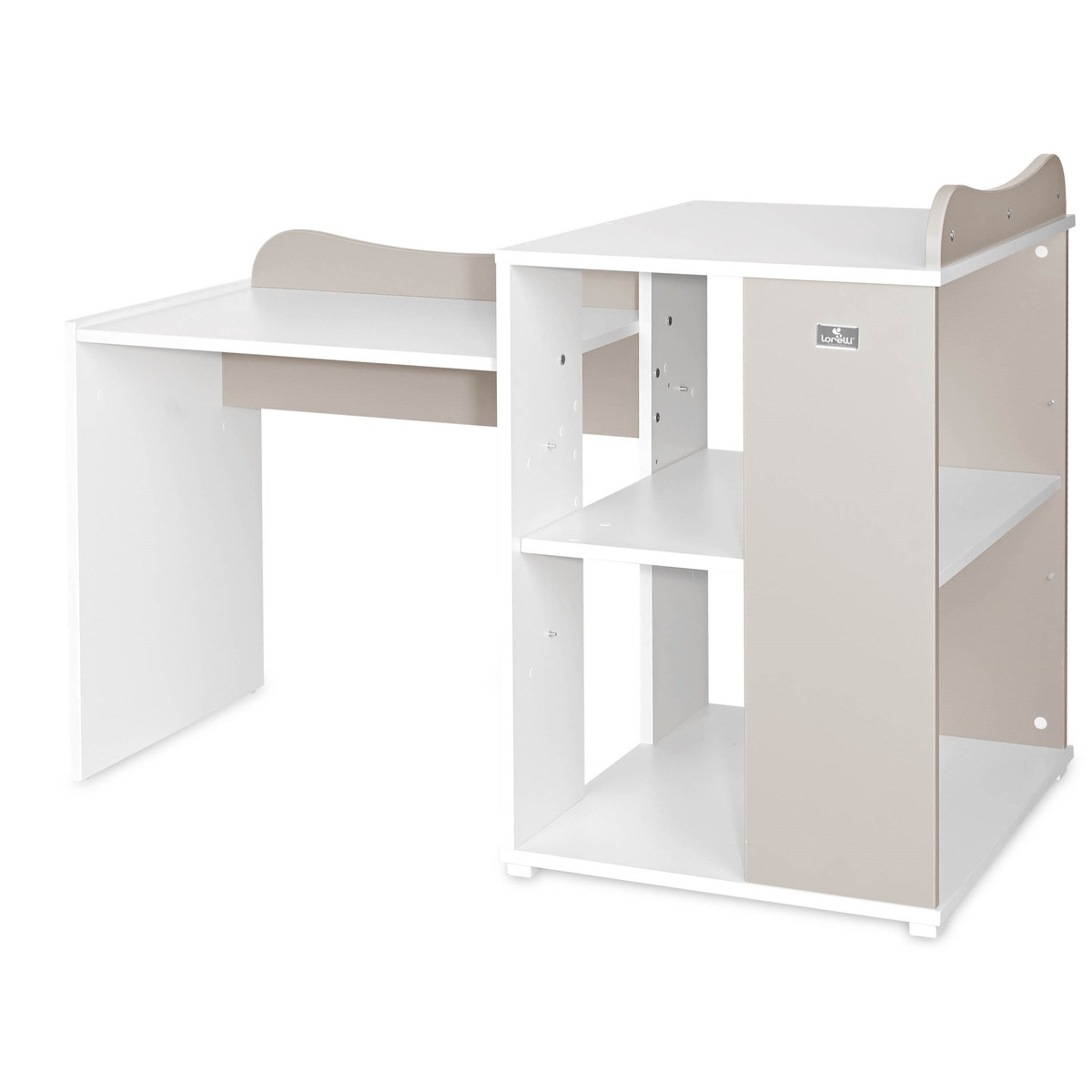 Lorelli Multi White/Beige 2-in-1 Bed en Commode