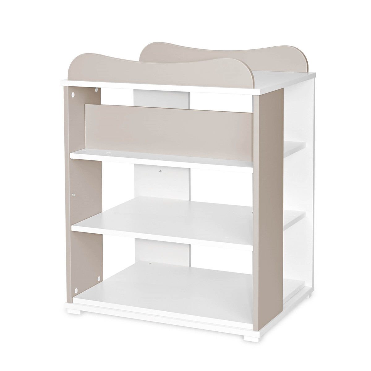Lorelli Multi White/Beige 2-in-1 Bed en Commode