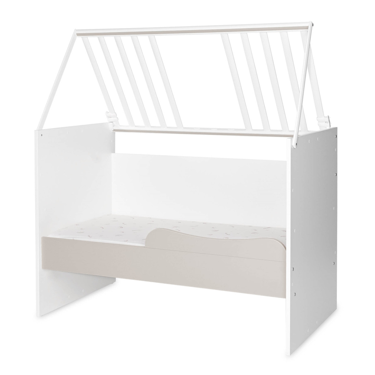 Lorelli Multi White/Beige 2-in-1 Bed en Commode