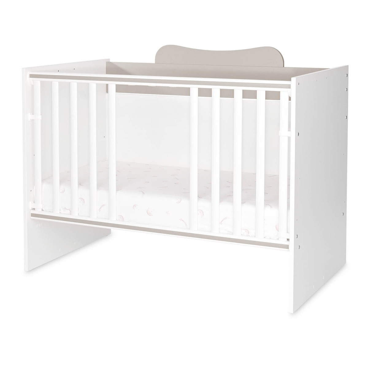 Lorelli Multi White/Beige 2-in-1 Bed en Commode