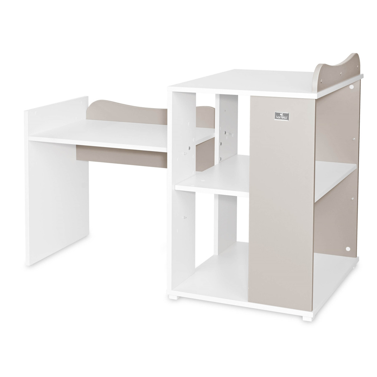 Lorelli Multi White/Beige 2-in-1 Bed en Commode