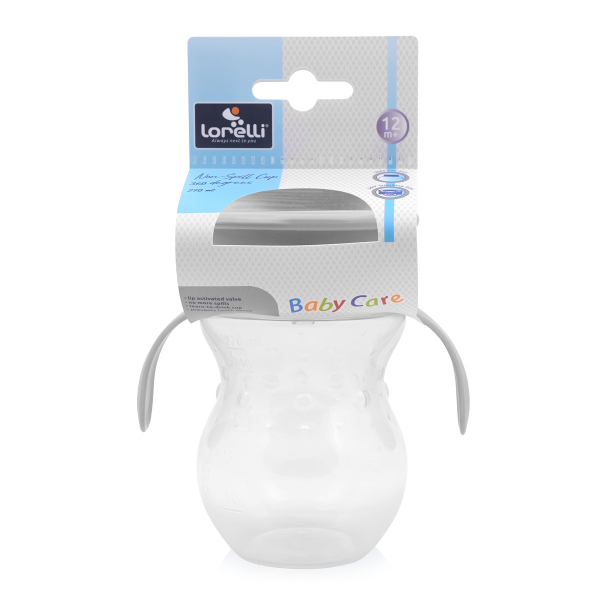 Lorelli Non Spill 360° Grey Drinkbeker