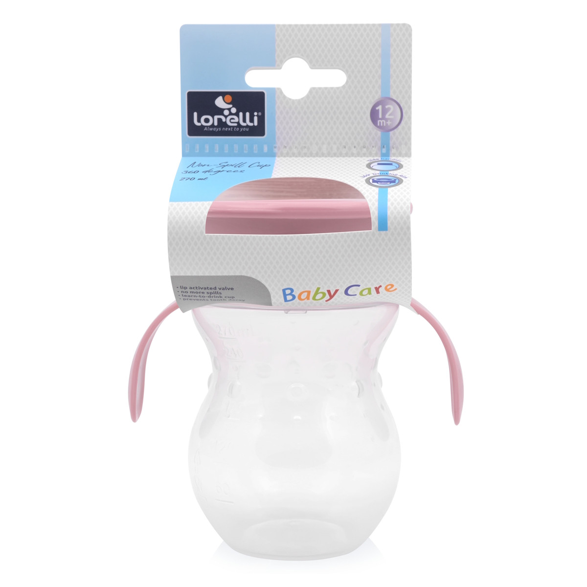 Lorelli Non Spill 360° Pink Drinkbeker