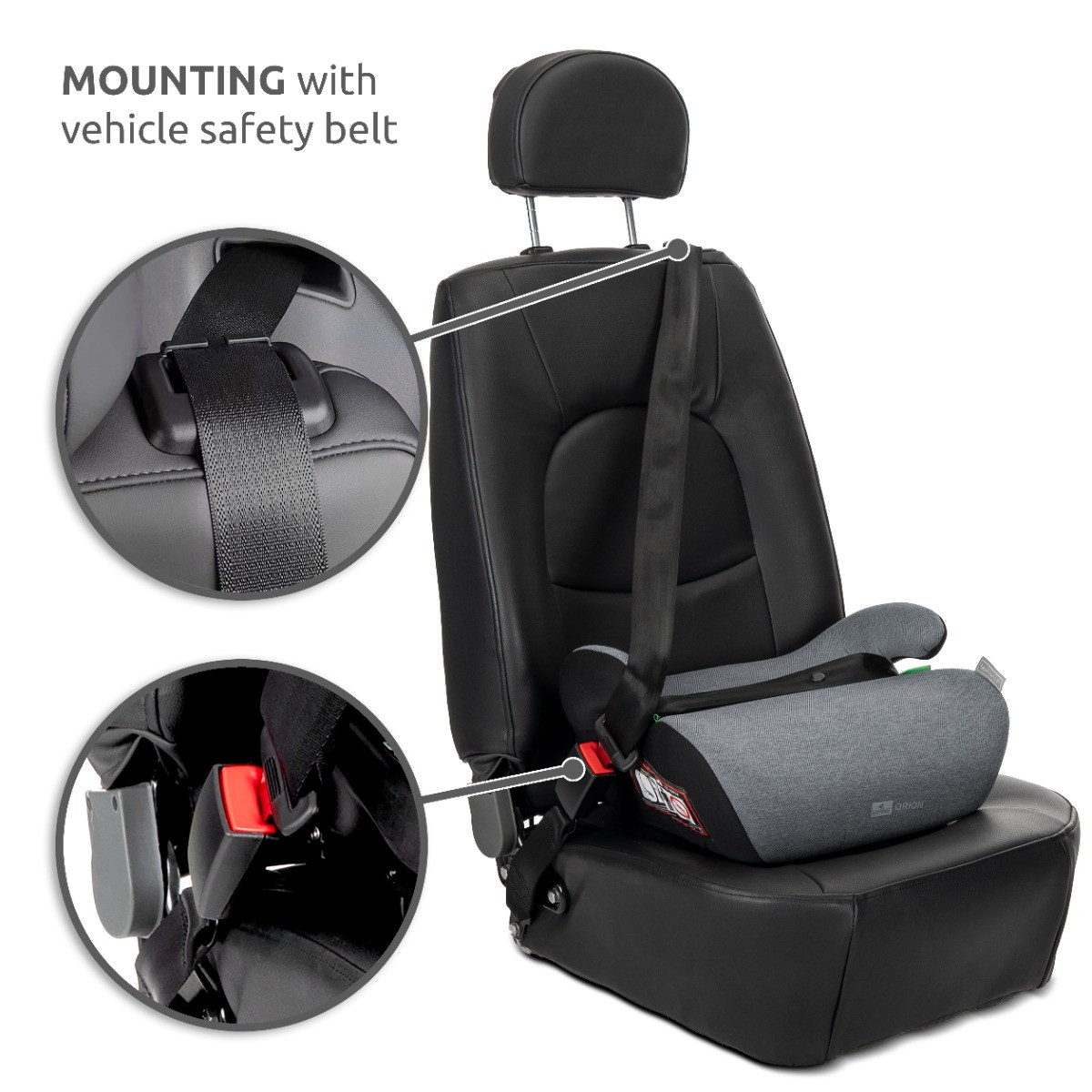 Lorelli Orion Black 125-150 cm i-Size Booster