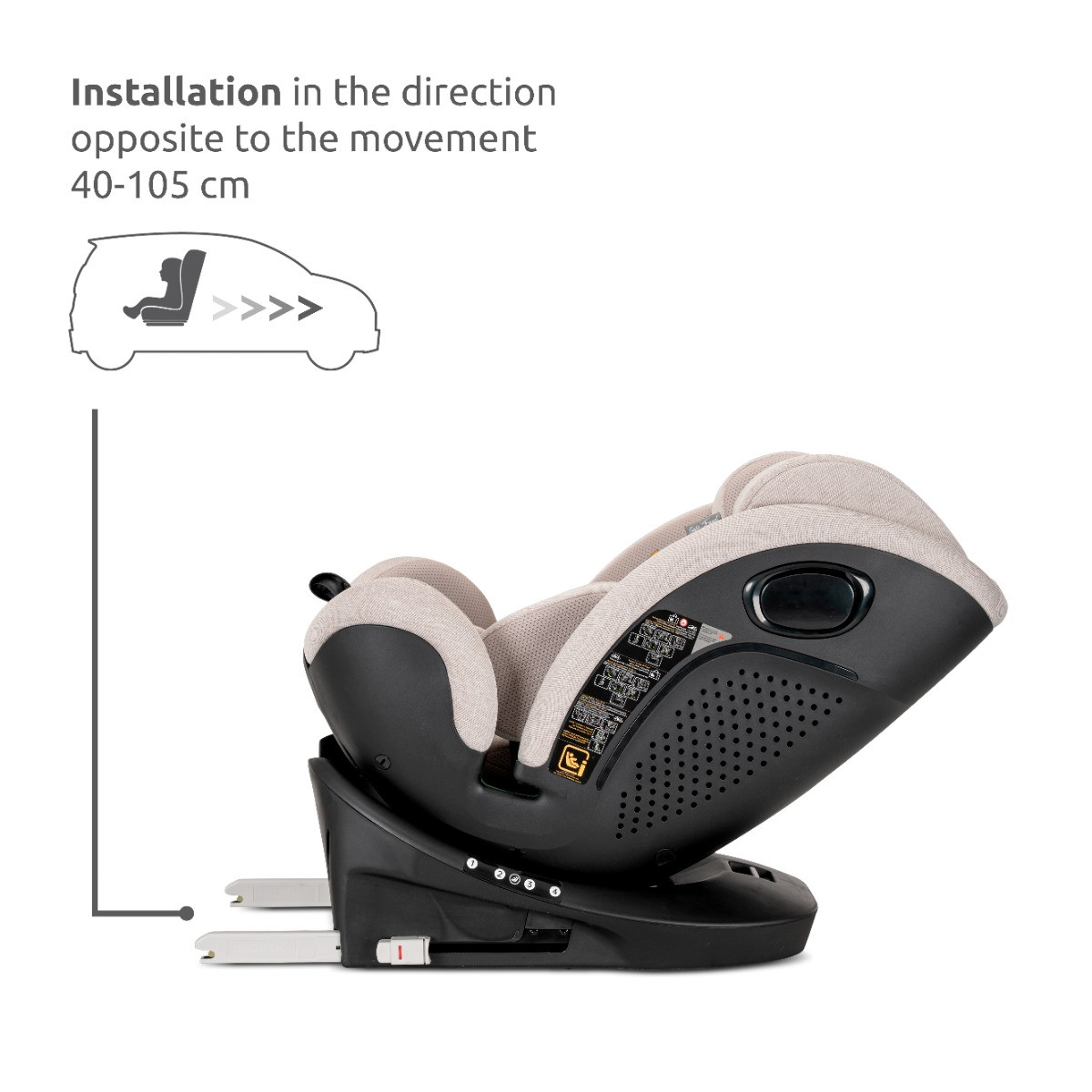 Lorelli Perseus Beige 40-150 cm 360° i-Size Autostoel