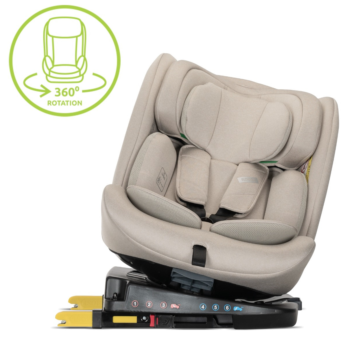 Weekendaanbieding: Lorelli Rodeo Beige 40-150 cm 360° i-Size Autostoel