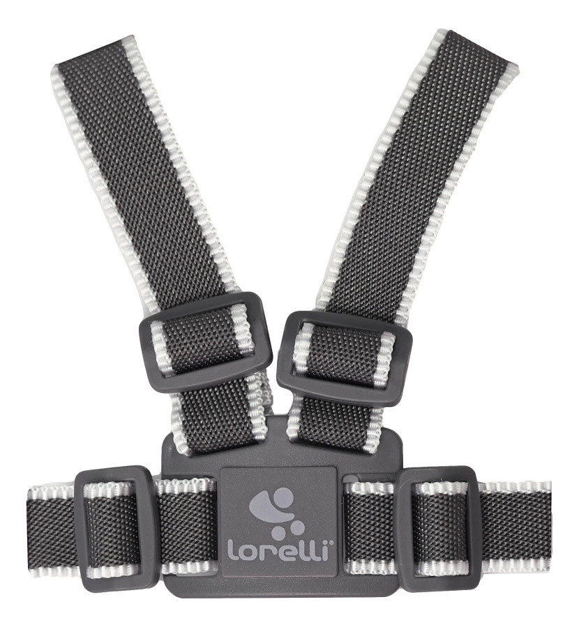 Lorelli Safety Harness Grey & White Kinderstoel Tuigje met Looplijn