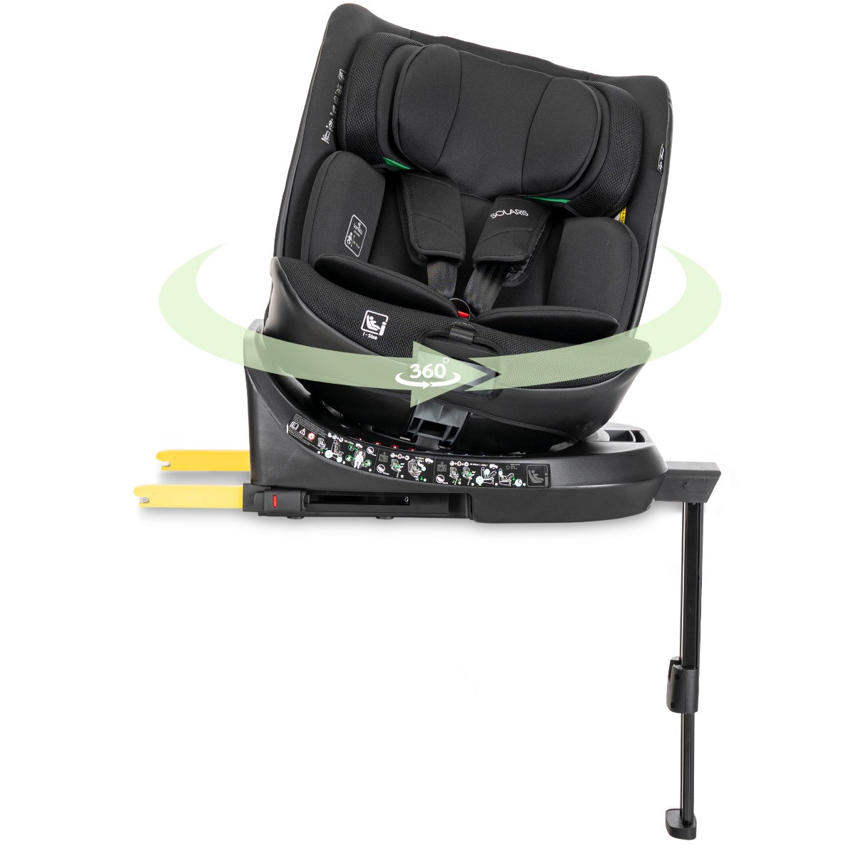 Lorelli Solaris Black 40-150 cm 360° i-Size Autostoel