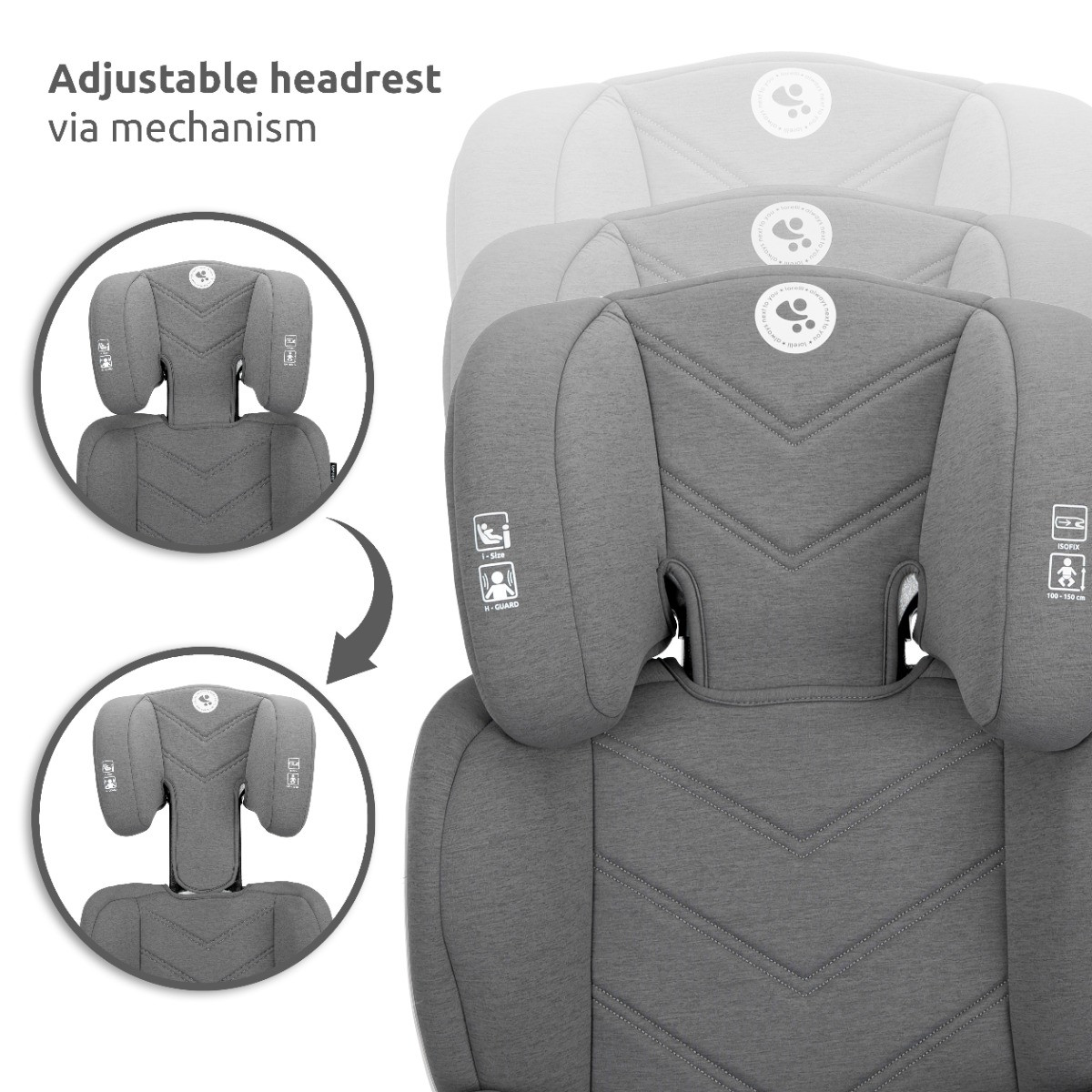 Lorelli Speed GT Isofix Beige 100-150 cm i-Size Autostoel