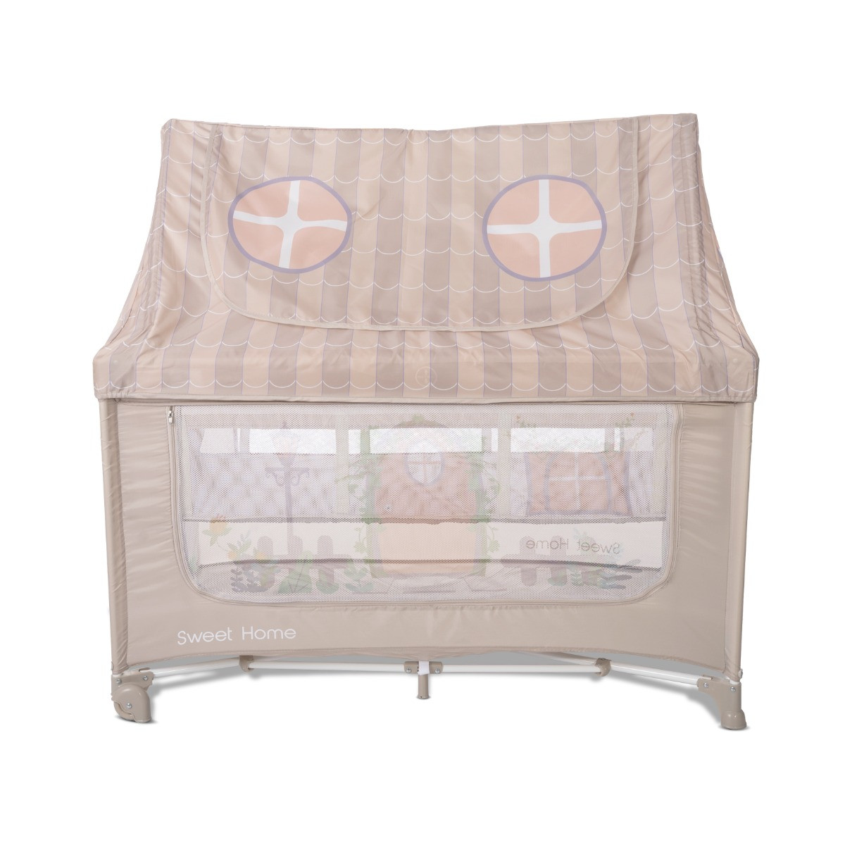 Lorelli Sweet Home Beige Campingbed met Dakje