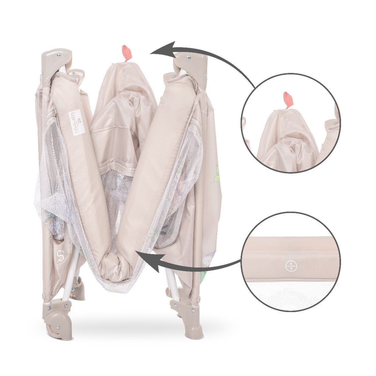 Lorelli Sweet Home Beige Campingbed met Dakje