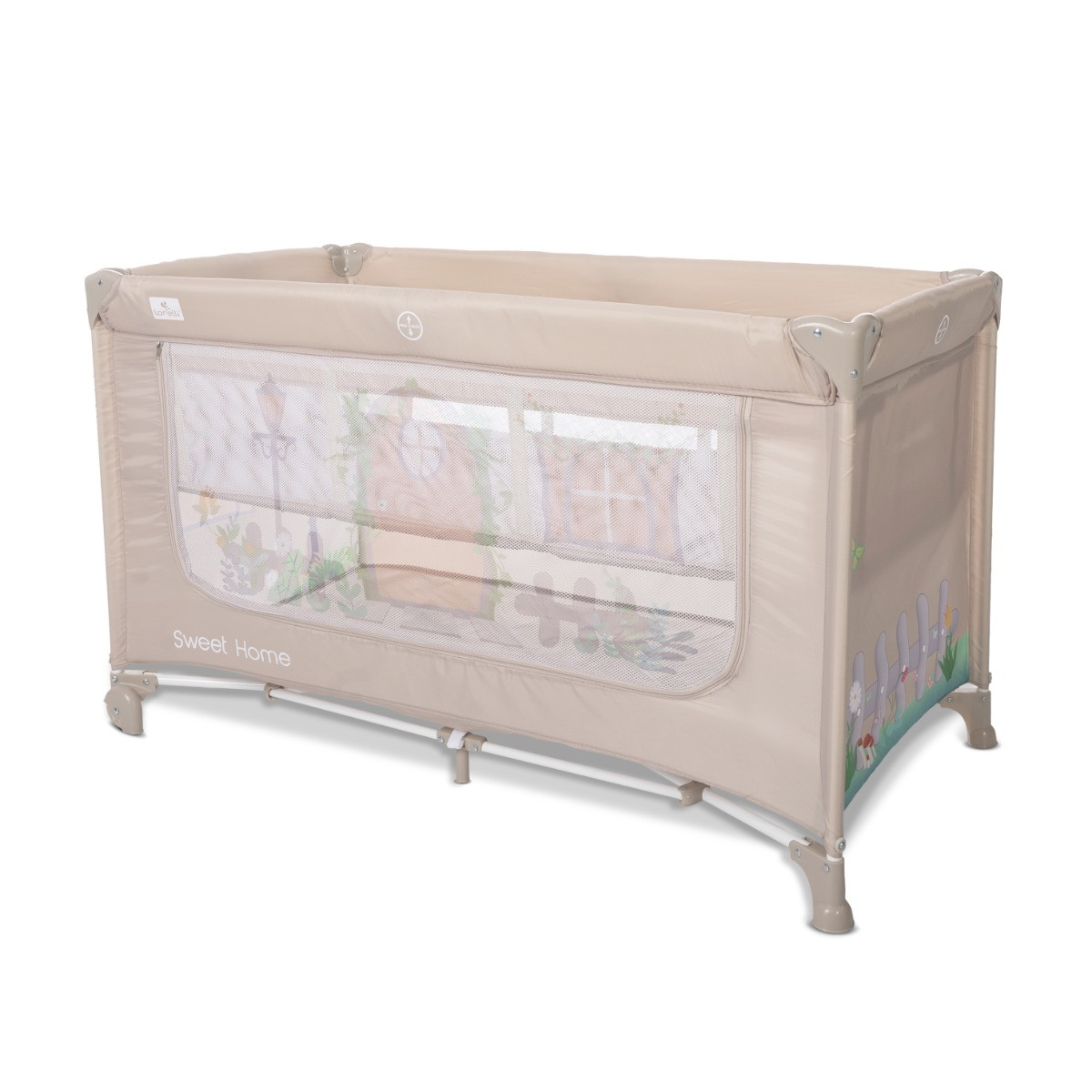 Lorelli Sweet Home Beige Campingbed met Dakje
