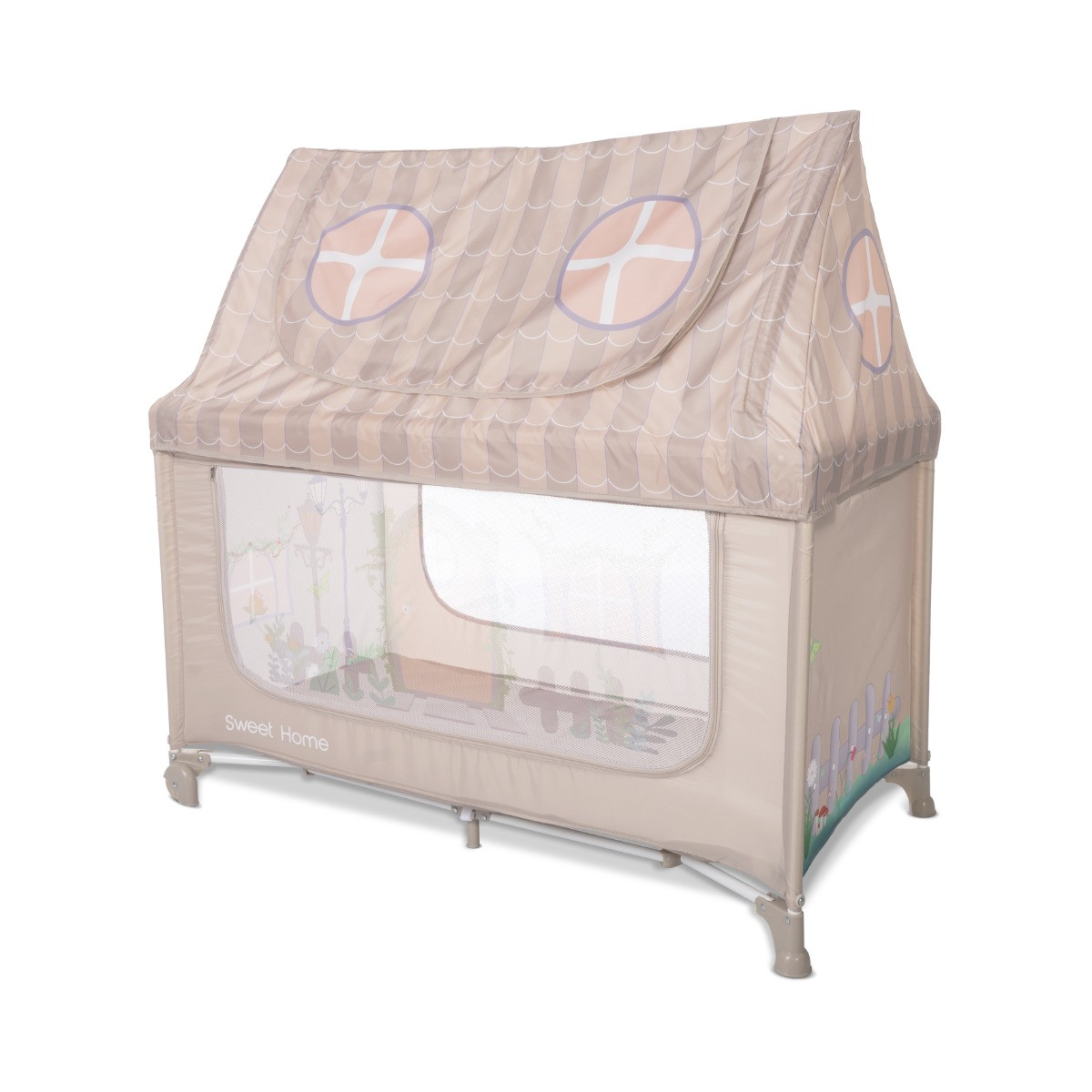 Lorelli Sweet Home Beige Campingbed met Dakje