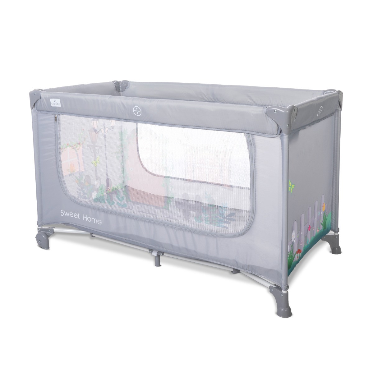 Lorelli Sweet Home Grey Campingbed met Dakje