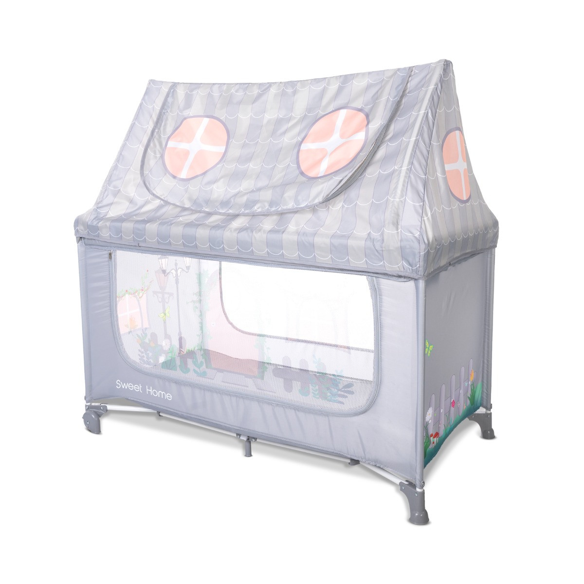 Lorelli Sweet Home Grey Campingbed met Dakje