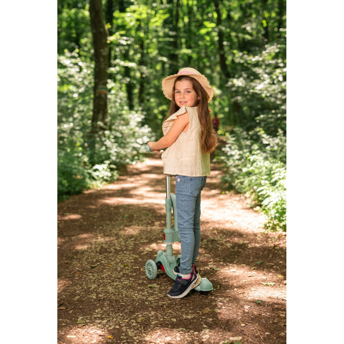 Lorelli Swiftie Beige Kinderstep/Loopfiets met Licht en Geluid