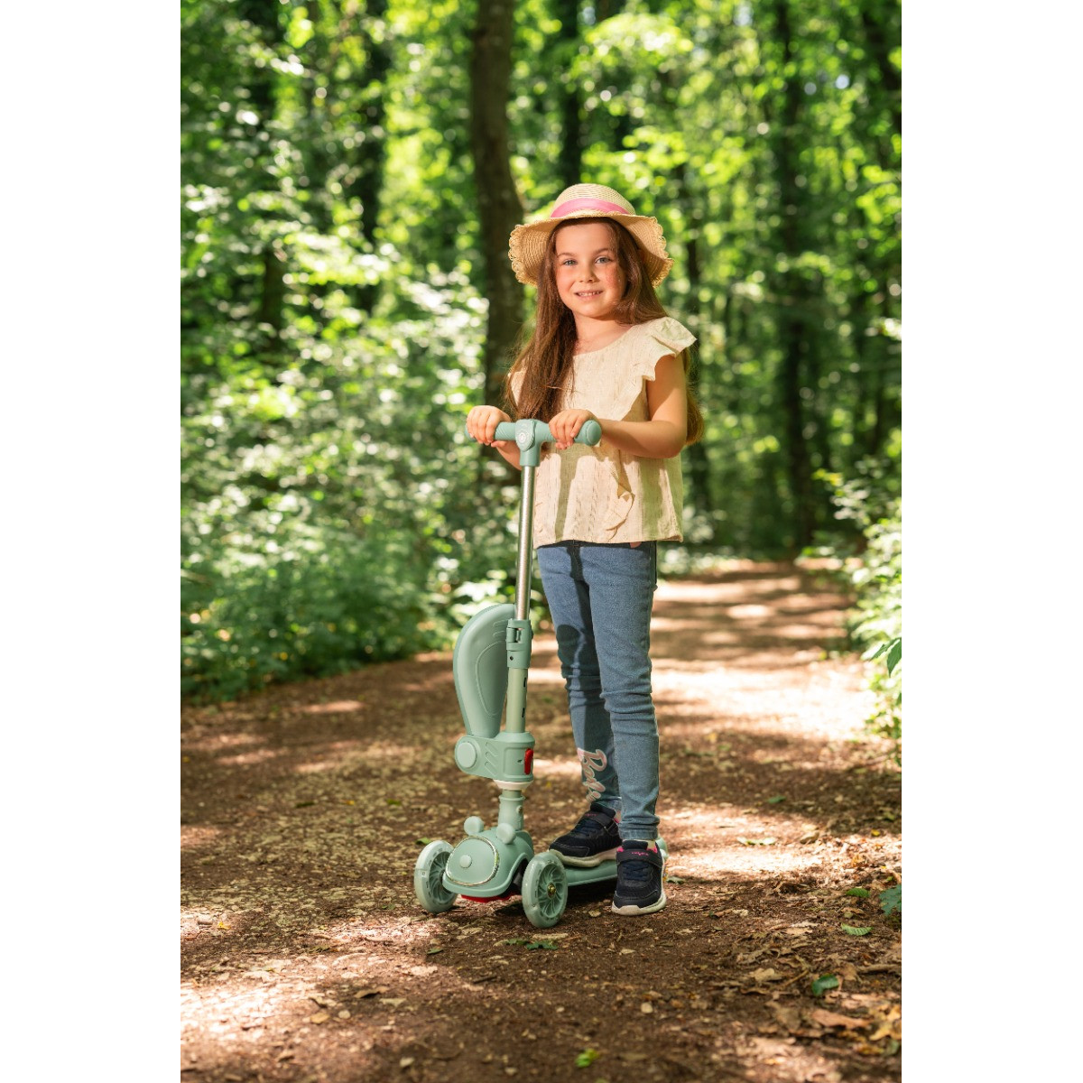 Lorelli Swiftie Beige Kinderstep/Loopfiets met Licht en Geluid