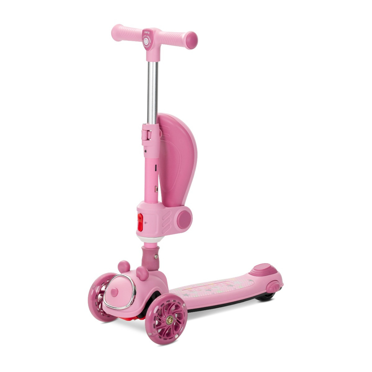 Lorelli Swiftie Pink Kinderstep/Loopfiets met Licht en Geluid