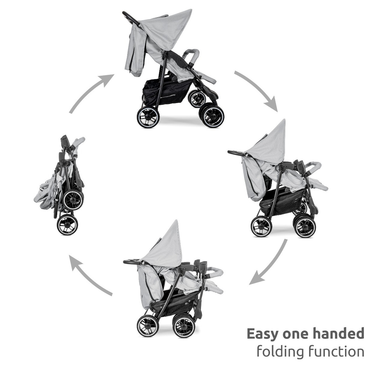 Lorelli Twin Black Duowagen incl. Luiertas