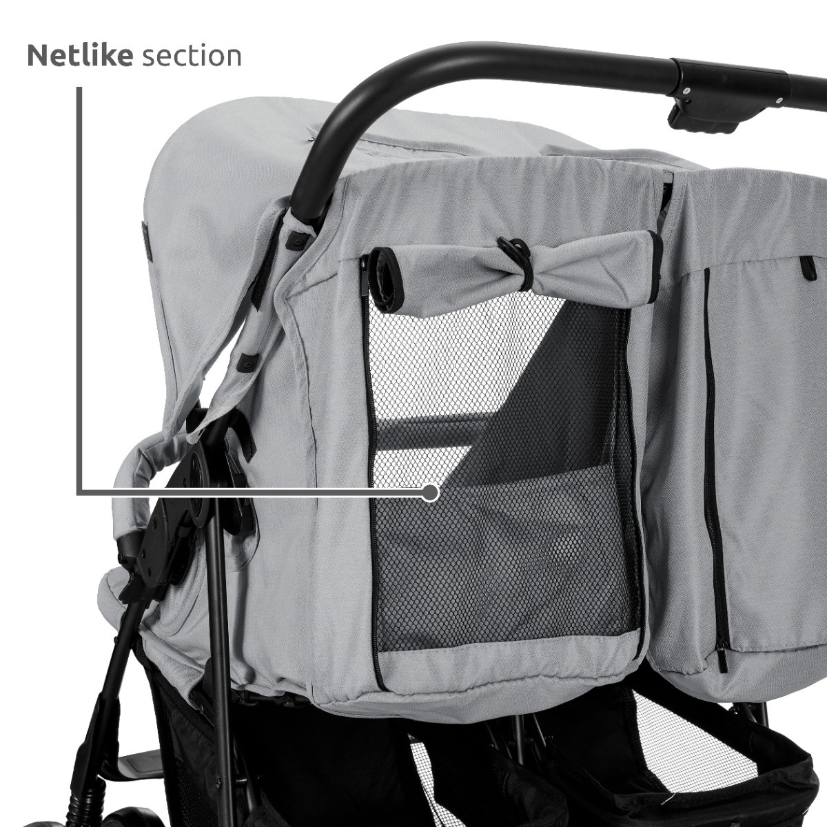 Lorelli Twin Black Duowagen incl. Luiertas