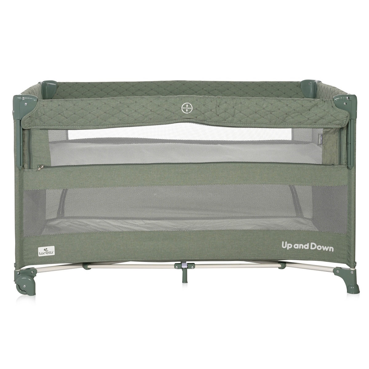 Lorelli Up and Down Iceberg Green Teddy Bear Campingbedje incl. Bodemverhoger