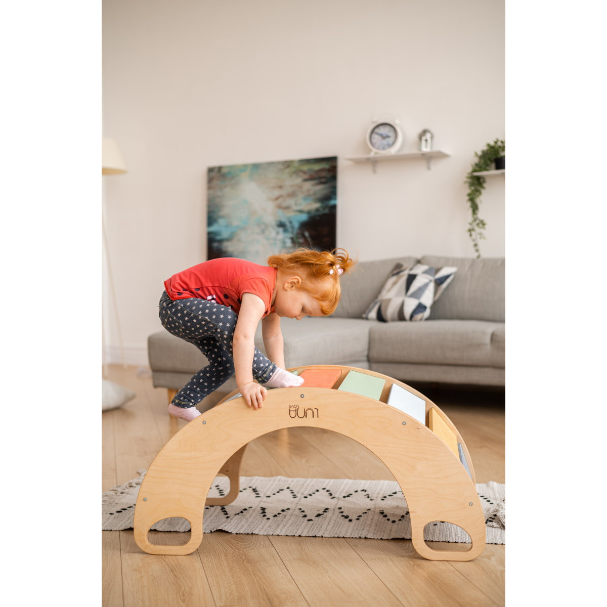 Luna Toys Naturel Houten Schommelstoel / Rocker