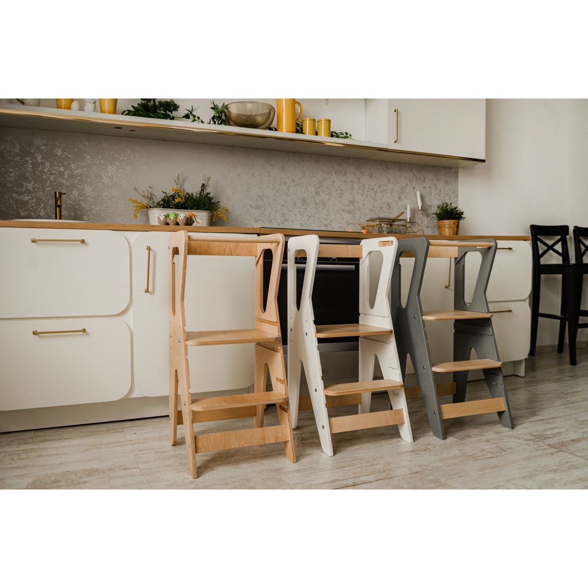 Luna Toys Nature ECO Houten Leertoren Keukenhulp